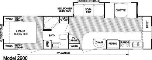 ALJO Model 2900 Travel Trailer Product Page Sacramento RV Dealer San